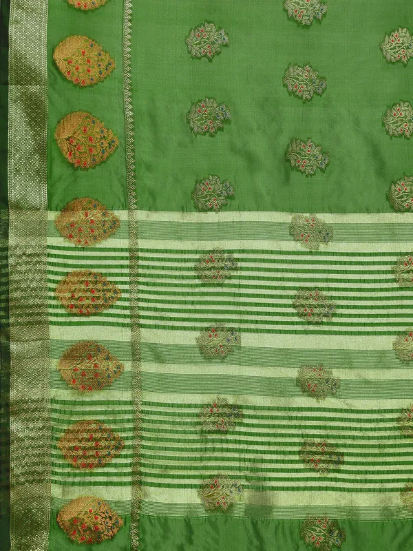 Mehendi_Organza_Silk_Saree