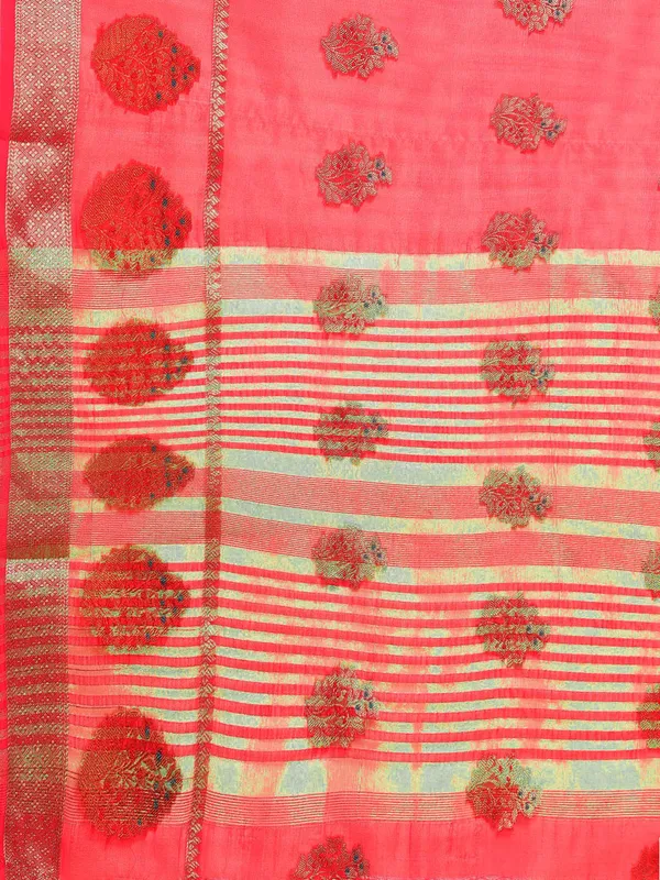 Red_Organza_Silk_Saree