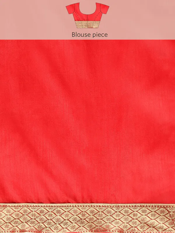 Indian_Women_Red_Zomato_Full_Saree_Fancy_Border_Beautiful_saree
