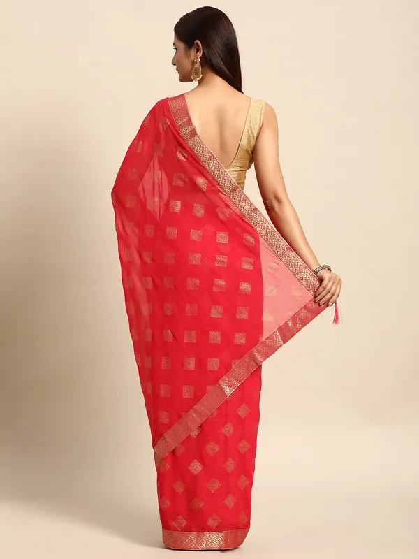 Indian_Women_Pink_Zomato_Full_Saree_Fancy_Border_Beautiful_saree