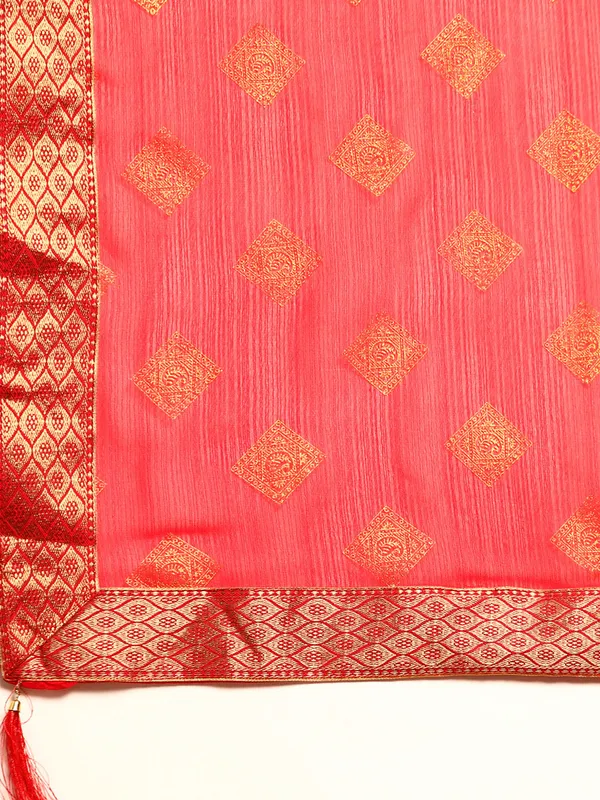 Indian_Women_Pink_Zomato_Full_Saree_Fancy_Border_Beautiful_saree