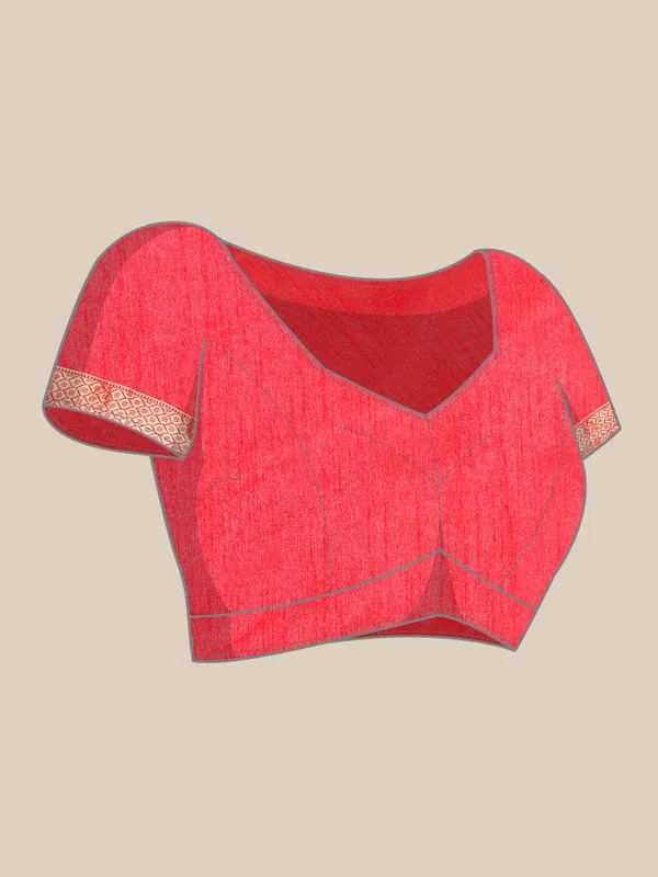 Indian_Women_Pink_Zomato_Full_Saree_Fancy_Border_Beautiful_saree