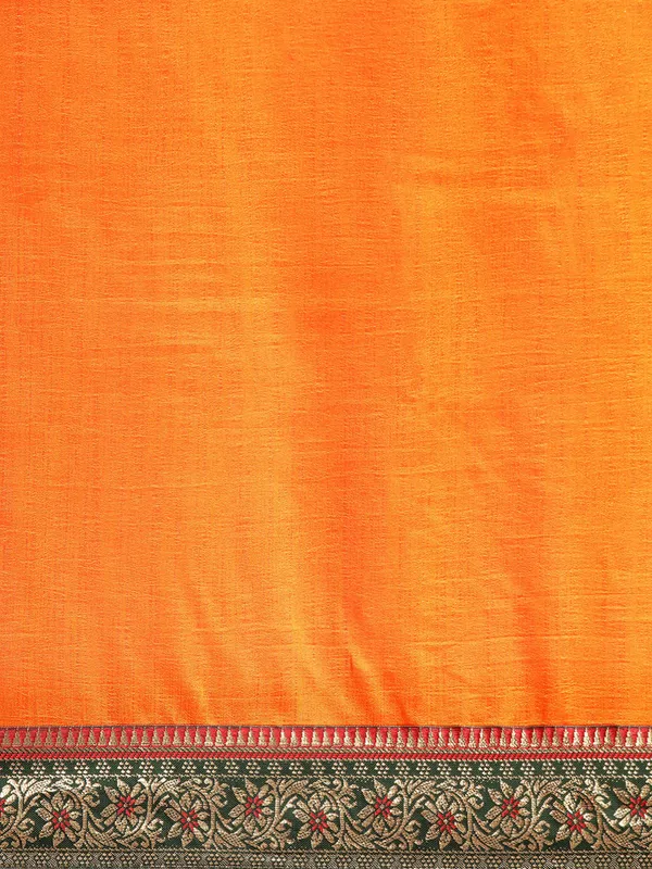 Yellow_Vichitra_Silk_Fancy_Border_with_Fancy_Blouse_Beautiful_Saree