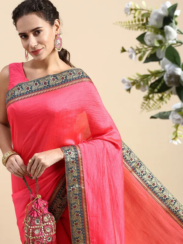 Purple_Vichitra_Silk_Fancy_Border_with_Fancy_Blouse_Beautiful_Saree