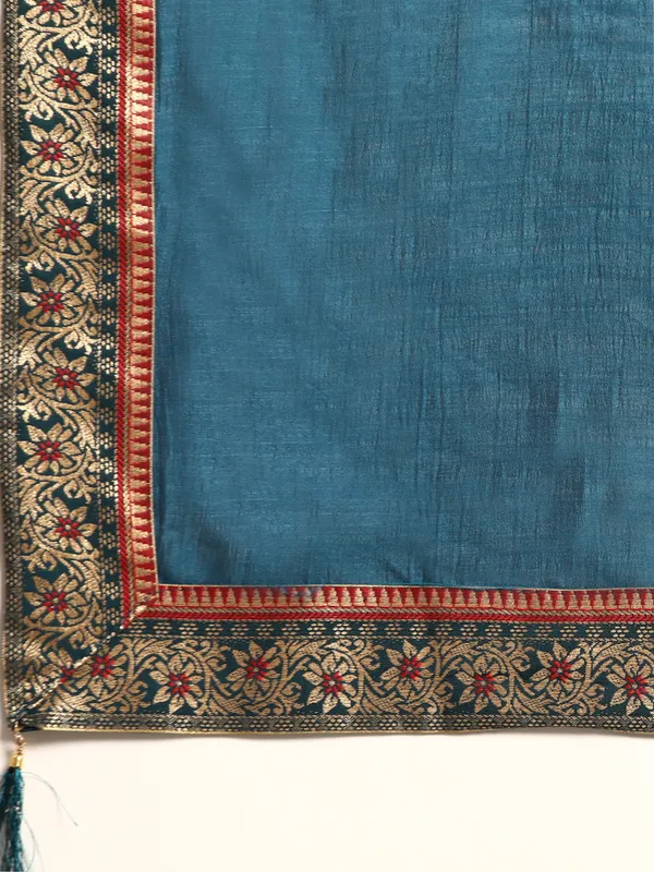 Blue_Vichitra_Silk_Fancy_Border_with_Fancy_Blouse_Beautiful_Saree