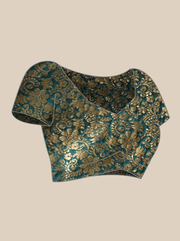 Blue_Vichitra_Silk_Fancy_Border_with_Fancy_Blouse_Beautiful_Saree
