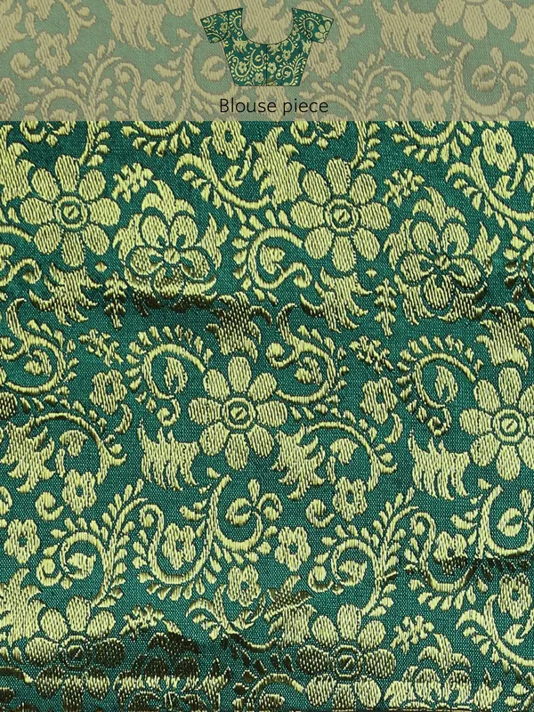 Green_Vichitra_Silk_Fancy_Border_with_Fancy_Blouse_Beautiful_Saree