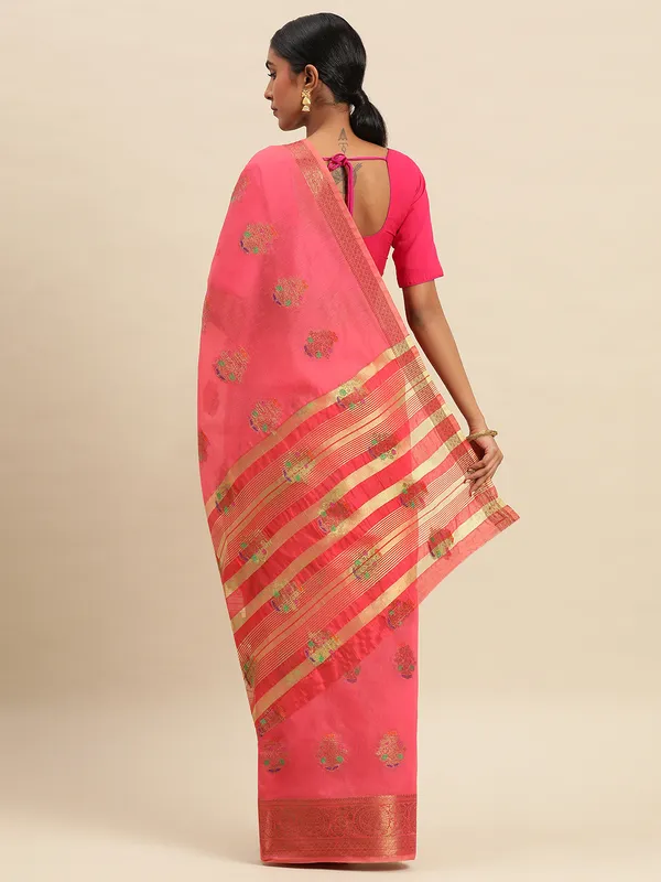Gajari_Cotton_Silk_Saree