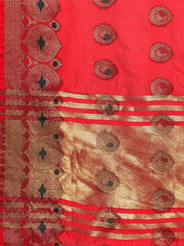 Maroon_Organza_Silk_Saree