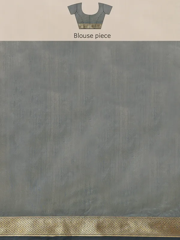 Grey_Organza_Silk_Saree