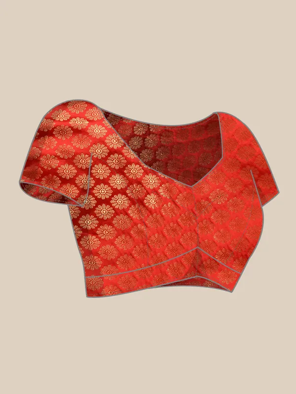 Indian_Women_Red_Vichitra_Silk_Foil_Work
