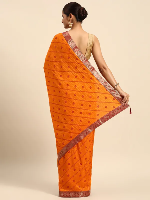 Indian_Women_Yellow_Vichitra_Silk_Foil_Work