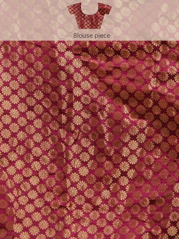 Indian_Women_Wine_Vichitra_Silk_Foil_Work