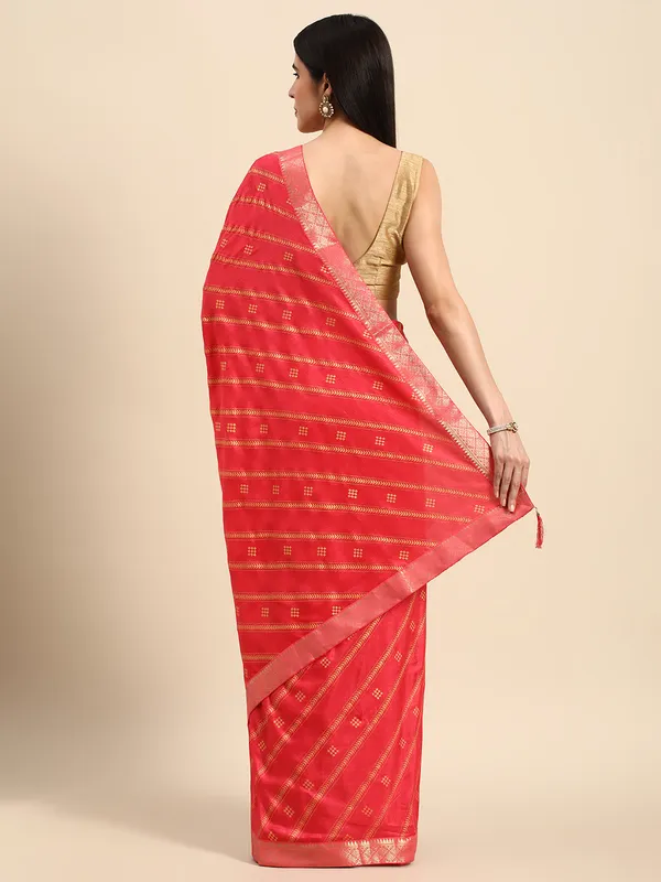 Indian_Women_Pink_Vichitra_Silk_Foil_Work