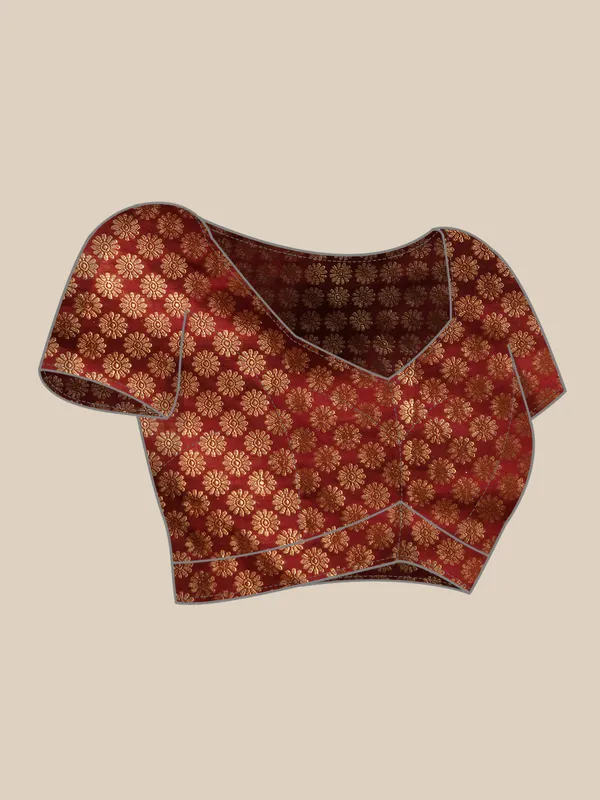 Indian_Women_Maroon_Vichitra_Silk_Foil_Work