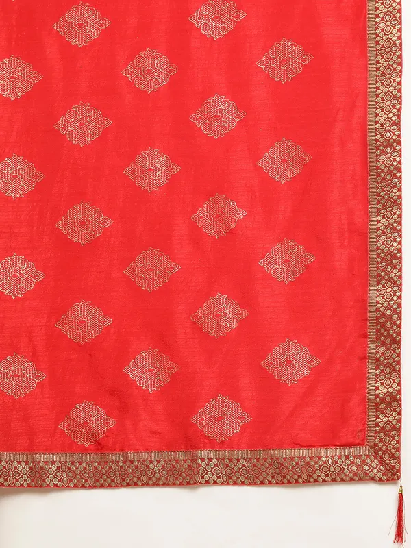Red_Komal_Silk__Saree_Fancy_Border_With_Foil