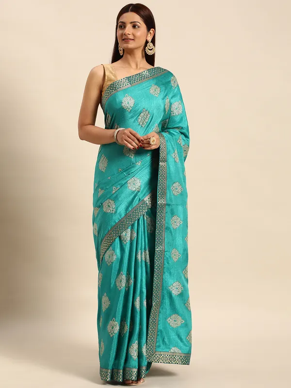 Komal_Silk__Saree_Fancy_Border_With_Foil