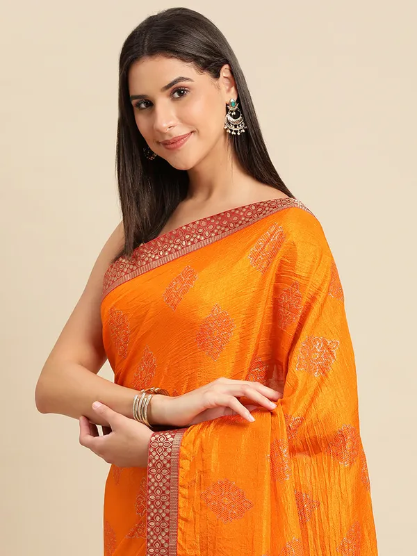 Yellow_Komal_Silk__Saree_Fancy_Border_With_Foil