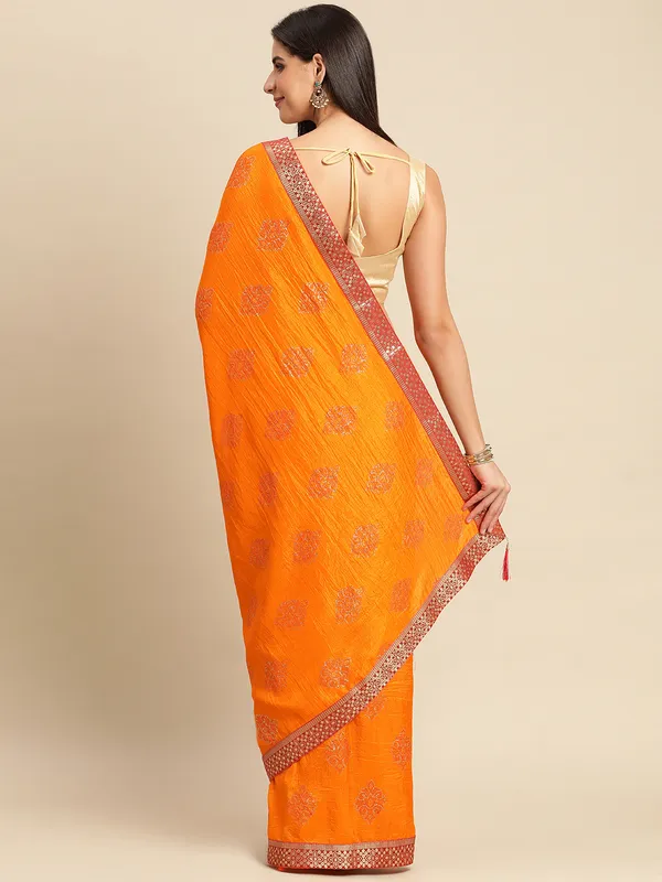 Yellow_Komal_Silk__Saree_Fancy_Border_With_Foil
