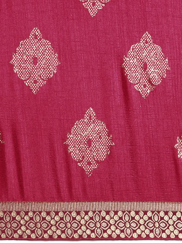 Purple_Komal_Silk__Saree_Fancy_Border_With_Foil