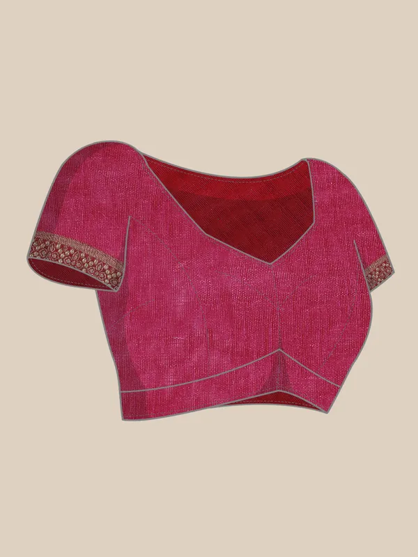 Purple_Komal_Silk__Saree_Fancy_Border_With_Foil