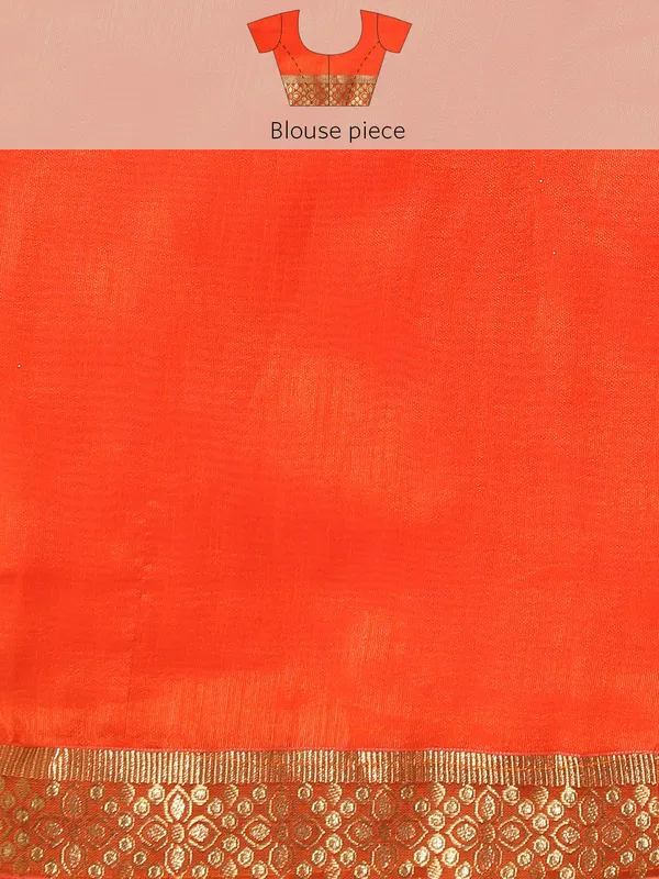 Orange_Komal_Silk__Saree_Fancy_Border_With_Foil
