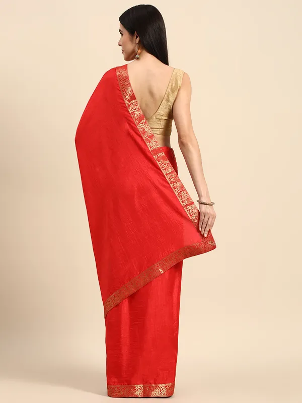 Red_Vichitra_Silk__Saree_Fancy_Border
