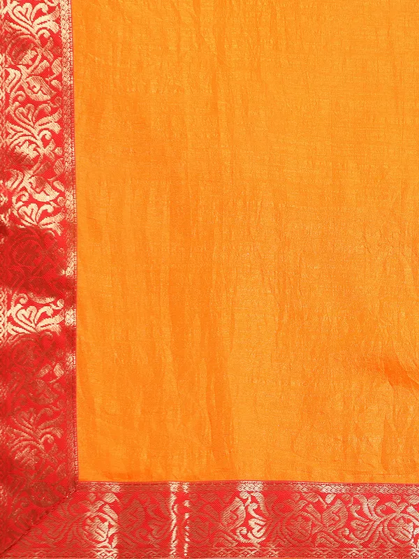 Yellow_Vichitra_Silk__Saree_Fancy_Border