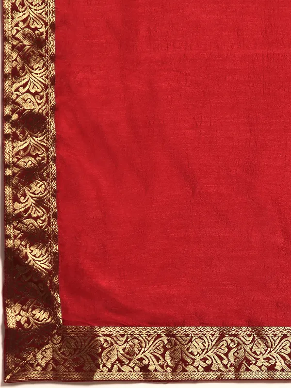 Maroon__Vichitra_Silk__Saree_Fancy_Border