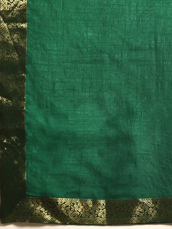 Green__Vichitra_Silk__Saree_Fancy_Border