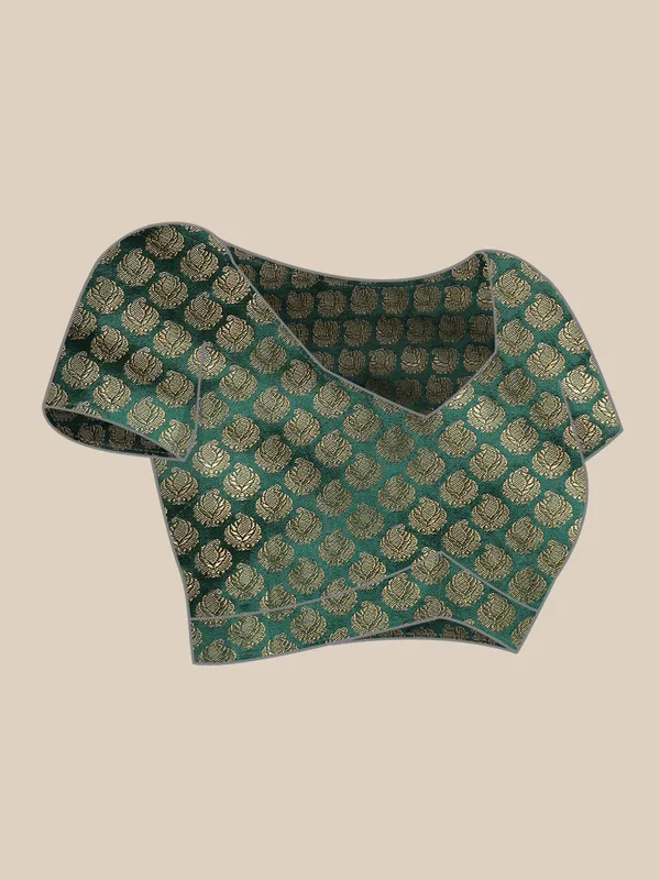 Green__Vichitra_Silk__Saree_Fancy_Border