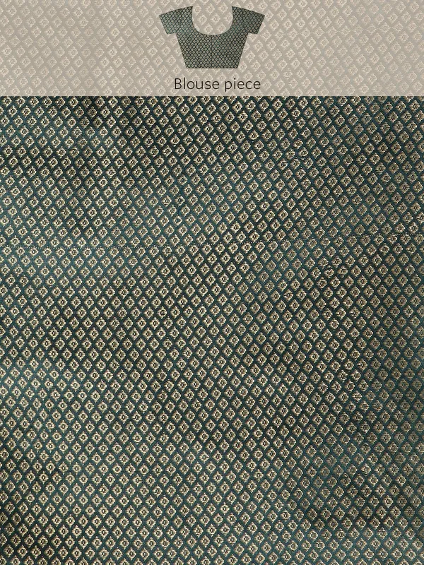 Indian_Women_Blue_Shimmer__Full_Saree_Fancy_Border_with_sequence_work_Beautiful_saree