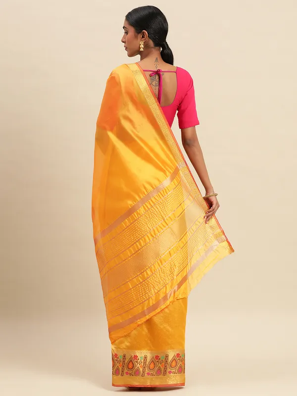 Gold_Shimmer_Silk_Saree