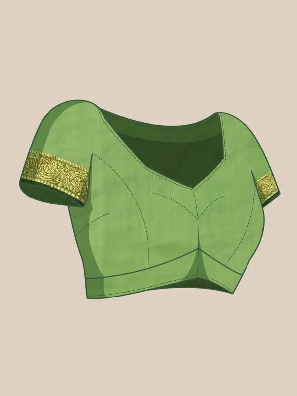 Mehendi_Shimmer_Silk_Saree