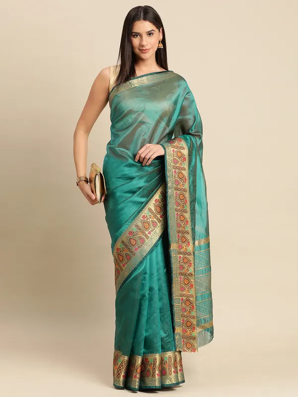 Morpich_Shimmer_Silk_Saree
