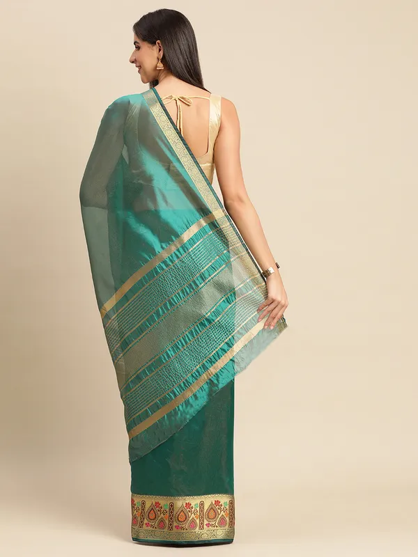 Morpich_Shimmer_Silk_Saree