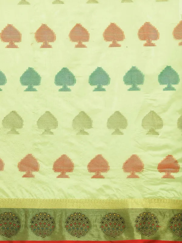 Pista_Organza_Silk_Saree