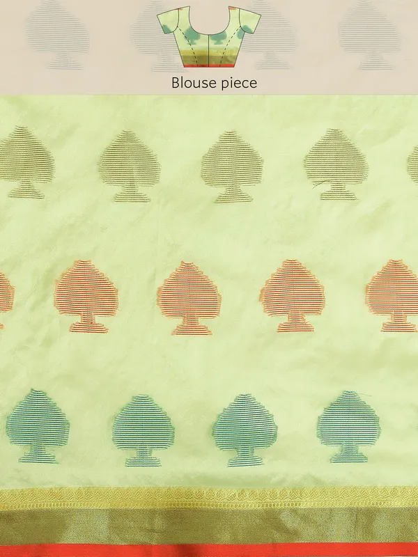Pista_Organza_Silk_Saree