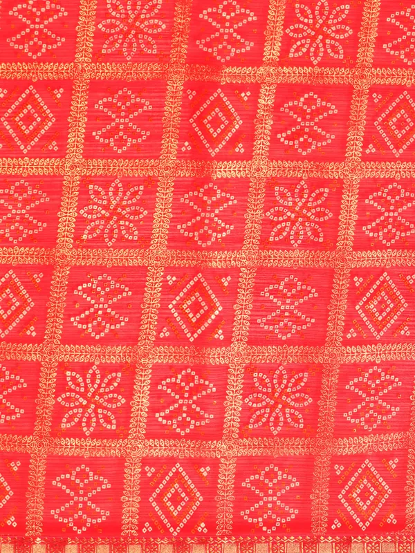 Pink_Zomato_Bandhani_Foil_Work_Beautiful_Saree