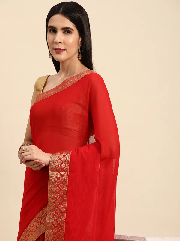 Red_Vichitra_Silk__Saree_Fancy_Border_With_Stone_Work