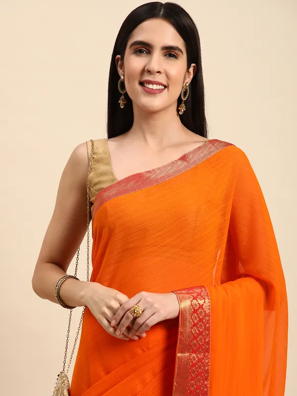 Yellow_Vichitra_Silk__Saree_Fancy_Border_With_Stone_Work