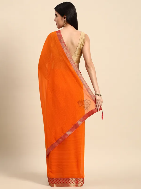 Yellow_Vichitra_Silk__Saree_Fancy_Border_With_Stone_Work