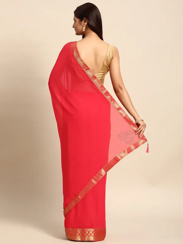 Pink_Vichitra_Silk__Saree_Fancy_Border_With_Stone_Work