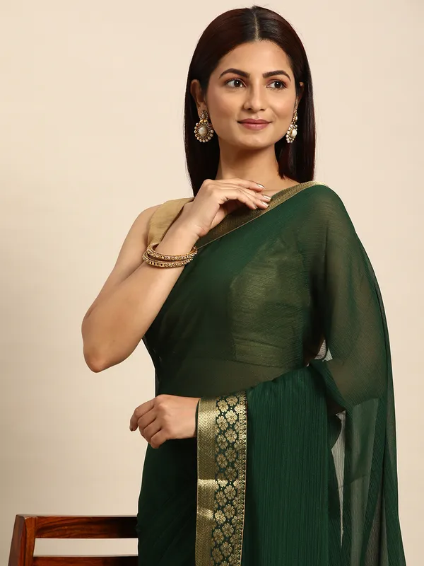 Green__Vichitra_Silk__Saree_Fancy_Border_With_Stone_Work