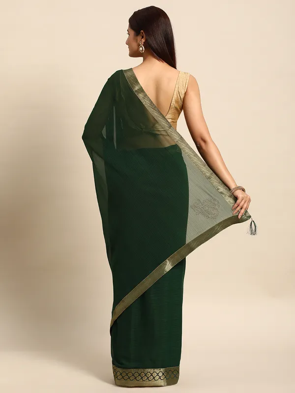 Green__Vichitra_Silk__Saree_Fancy_Border_With_Stone_Work