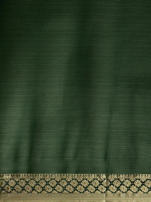 Green__Vichitra_Silk__Saree_Fancy_Border_With_Stone_Work
