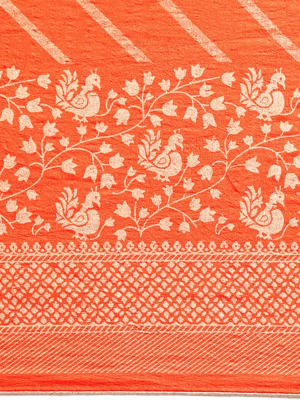 Vichitra_Silk__Saree_Fancy_Border_With_Foil_Print