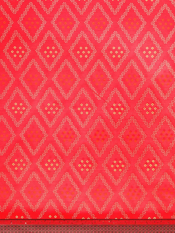 Pink_Zomato__Full_Saree_Fancy_Border_With_Foil_Bandhni_Print_Saree