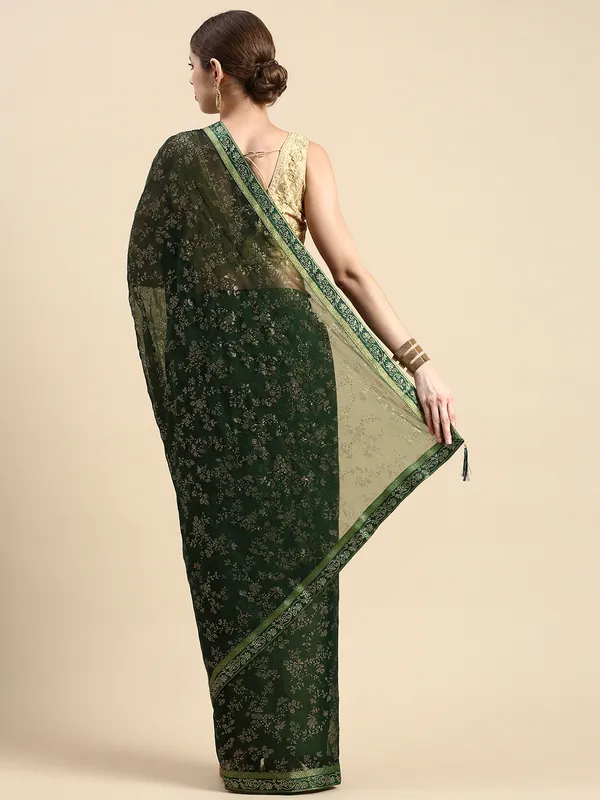 Green_Shimmer__Foil_Work_Beautiful_Saree
