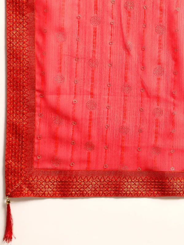Red_Zomato___Saree_Fancy_Border_With_Foil_Print